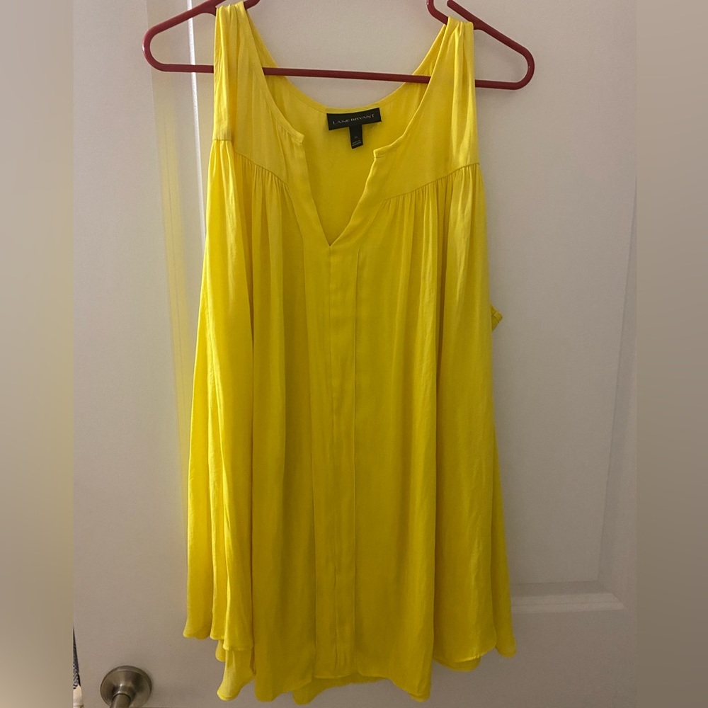 Bright Yellow Lane Bryant Tunic Tank
